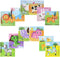12 Pack Mini Wooden Animal Jigsaw Puzzles for Kids Ages 2-3, 9 Pieces Educational Travel Toys Gift