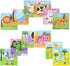 12 Pack Mini Wooden Animal Jigsaw Puzzles for Kids Ages 2-3, 9 Pieces Educational Travel Toys Gift