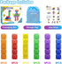 1.38 inch Magnetic Blocks Toddler Toys, 30pcs Translucent Building Blocks for Ages 2-7, Preschool STEM Montessori Toys