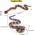 2Pcs SIENON Realistic Fake Snakes Toys Figures, Soft Rubber Lifelike Garden Poisonous Scare Birds and Squirrels, Viper