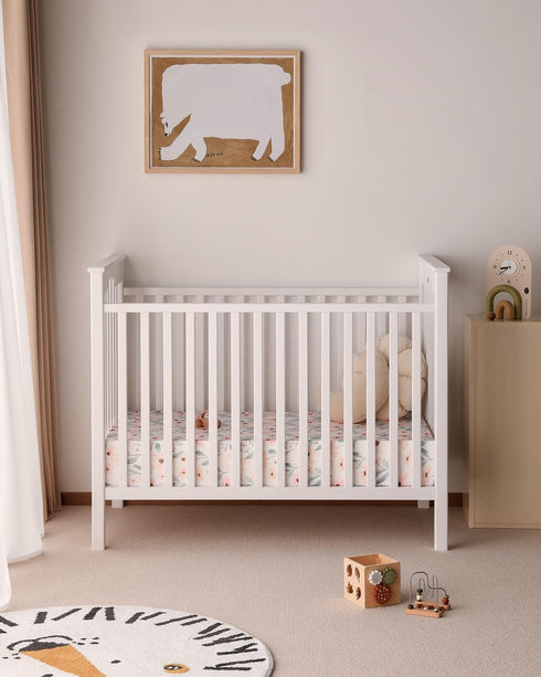 2 Pack, 52x28 Yoofoss Crib Sheets Girl Fitted Baby Crib Sheet Fits for Standard Crib and Toddler Mattress, Ultra Soft