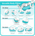 BYRIVER C Shaped Pregnancy Pillow with Cover, Knee Pillow for Side Sleeper Knees Legs HIPS Pain, Leg Pillow Elevation