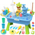 21" H Play Sink with Running Water, 4-in-1 Kids Kitchen Sink Toy
