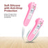 Zalcerin Cute Bear Silicone Thermometer Case Compatible with GoodBaby No-Touch Thermometer, Soft Anti-Drop Protective