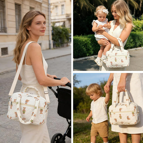 Momcozy,Cotton Wearable Breast Pump Bag - Portable Pumping Bag With Cooler Compartment Compatible With Quilted Breast