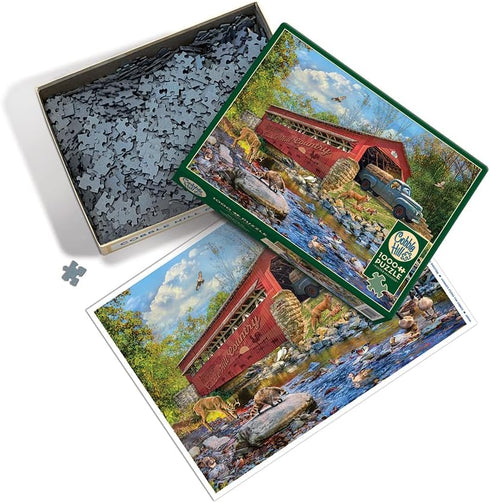 Cobble Hill 1000 Piece Puzzle - Welcome to Cobble Hill Country - Sample Poster Included