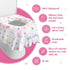 20 Pack Extra Large Disposable Toilet Seat Covers (Floral) - Toddler Toilet Covers for Full Coverage, Ideal for Travel