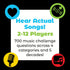 SongFest! Music Trivia Party Game - QR Codes Provide Audio Hints for 5 Decades of Music Memories