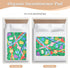 siphylline 52" 34" Cartoon Cute Christmas Light Green Extra Large Resuable Bed Underpads Highly Absorbent Baby Diaper