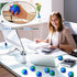 48 Pcs 2.5'' World Stress Balls Bulk - Earth Stress Relief Toys, Mini Globe Squeeze Balls for Birthday Party Favors