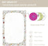 Crib Sheets for Girls Boys, Wildflower Boho Baby Sheets, Neutral Toddler Mini Crib Mattress, 27"x39"