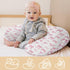 Cstdyfrv Pastel Pink Bows Plaids Nursing Pillow Covers Watercolor Valentines Bows Removable Breastfeeding Slipcover