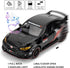1/32 Honda Civic Type-R Diecast Toy Car, Metal Pull Back Model with Light and Sound for Kids and Adults Gift, Black