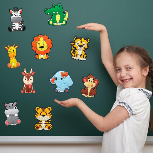 Animal Fridge Magnets for Toddlers, Educational Refrigerator Magnets for Kids, Cute Cartoon Animals Gift for Fridge