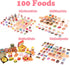 150Pcs Miniatures Food Drinks Bottles Doll House Accessories - 1:12 Playset for Pretend Play Kitchen Game