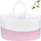ABenkle X-Large Diaper Caddy Organizer - Cotton Rope Nursery Storage Basket for