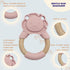 PREMIUM Baby Teething Toys, Silicone Teether Pain Relief for Babies, Baby Chew Toy Soothe, Sore, Cooling Gum Chew Toy, Hand Pacifier, BPA Free, Fridge and Sterilizer Safe (LION)