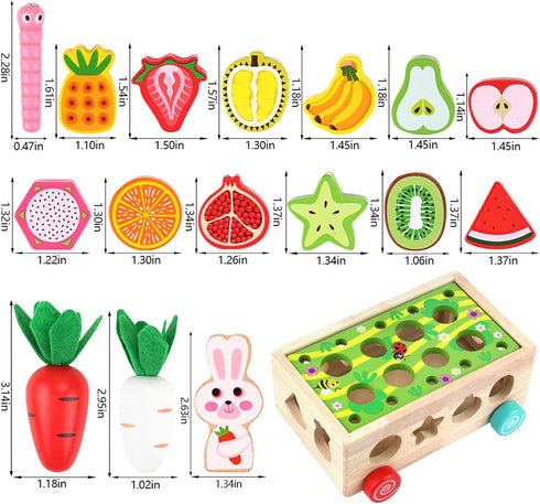 1 2 3 1st 1-3, Toddlers Montessori Wooden Educational Toys for Baby Boys Girls Age Year Old, Shape Sorting Toys One