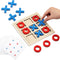 Jumbo Wooden Tic Tac Toe Game - Dementia Activities for Alzheimer's Seniors - Engaging Table Decor for Elderly