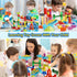 110pcs 60 3 4 5 6 7 8 Marble Run Toy, Marble Maze Kit STEM Educational Learning Toy for Kids, Mable Race Construction