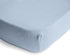 192 Count 28"x 52" mushie Extra Soft Muslin Fitted Crib Sheet | Thread | (Baby Blue)