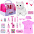 DWMTGS Doctor Kit for Girls -Vet Play Sets for Kids, Pretend Play Doctor