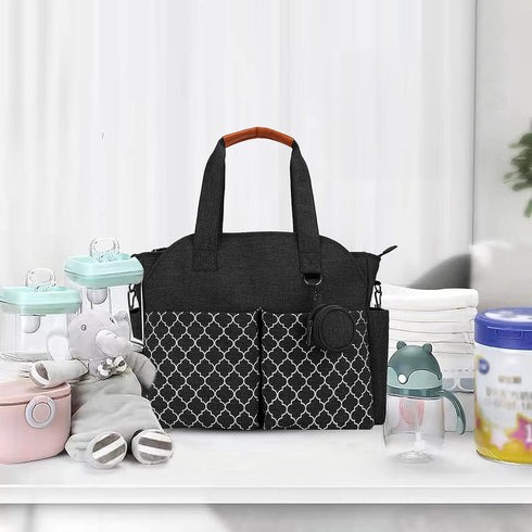 Lmbabter Upgraded Diaper Bag Tote with Changing Station - Versatile Baby Bag with Adjustable Strap