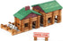 Wondertoys 170 Pieces Wood Logs Set - Classic Building Log Toys for Ages 3+, Creative Engineering Educational Gifts