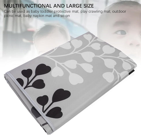 RASTKY 51.2 51.2in Non Slip High Chair Floor Mat Wipeable Water Proof Protector Pad Multifunction for Outdoor Picnic