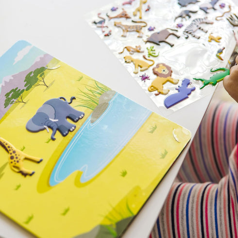Set: 42 Melissa & Doug Puffy Sticker Play Safari - Reusable Stickers - FSC Certified