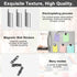 24pcs Black Large Fridge Magnets, Irregular Polished Magnetic Whiteboard Locker, Home Kitchen Decorations