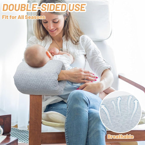 KAKIBLIN Baby Feeding Arm Pillow,Baby Nursing Arm Breastfeeding Pillows Support for Newborn Mom and Babies,Portable