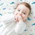 100% Wildkin Cotton Fitted Crib Sheet Soft & Breathable Fitted Sheet (Shark Attack)