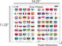 Larsen Puzzles Flags of The World 80 Piece Educational Jigsaw Puzzle