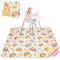 Basumee Splat Mat High Chair Mat Waterproof Baby Play Splat Mat for