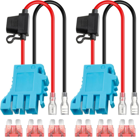 Saillong 2 Pack 12 AWG Wire Harness Connector Replacement for Peg-Perego 12 Volt SLA Battery Ride On Toys