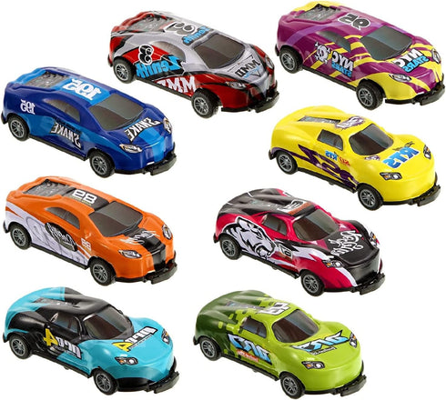 8PCS Mini Model Stunt Toy Cars, Pull Back Die Cast Cars for Boys 3-6 Years, Jumping Flip Car Toys