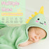 PFTPOW Personalized Baby Towel with Name Custom Toddler Hooded Bath Towels for Girl Boy Swaddle Blanket Customized Baby