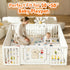Ressainic 1.3" Floor50x50 Thick Baby Play Mat for PU Leather Playpen Mat for Toddlers Infant Kids,Ultra Soft Support
