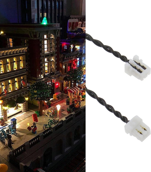 The Lord of the Tools 3Pcs Connection Cables for Lego or Other Building Blocks, 30cm/11.8inch Power Cord