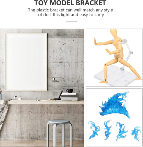 iplusmile Action Figures Metal Model Stand Set - Figurine Display Rack for DIY Assembly