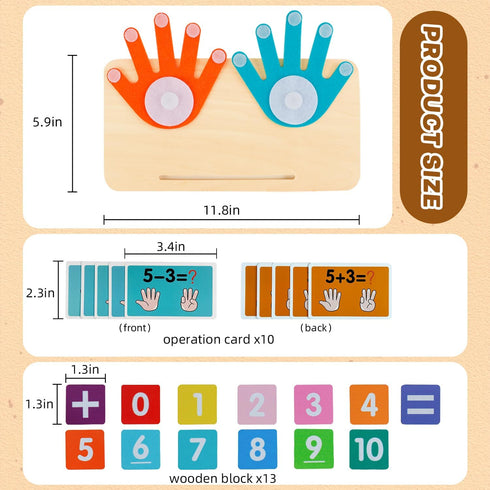 3+ Counting Counting 3+ Preschool Learning Toys for Toddlers Years, Educational Number Blocks for Kids, Homeschool