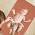 Vegan Leather Baby Changing Mat, Wipeable Portable Changing Pad 2 Pack, Rainbow & Elephant (15.75"*28")