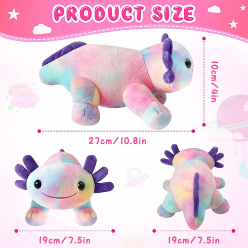 REUCLOTHIM Axolotl Plush Toy,Soft Cute Axolotl Stuffed Animal Plushies,Axolotl Stuffed Animal Toy for Kids, Cute