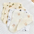 Lily Brown 4 Pack Baby Washcloths Soft Absorbent Cotton Washable- Saliva Towel Face Wipes Bath Face Towel Wipes Baby