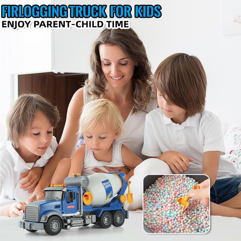 CSDCSD 3-7 Large Construction Mixer Truck Toy with Lights & Sounds - Perfect for Ages - Ideal for Imaginative Play