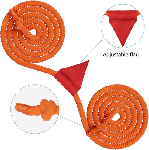 X XBEN Tug of War Rope with Flag for Kids, Teens, and Adults, Soft Cotton Rope for Team Building Activities
