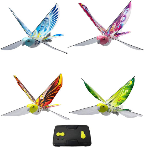 MUKIKIM eBird Blue Pigeon - Flying RC Bird Toy for Kids. Indoor/Outdoor Remote Control Bionic Flapping Wings Bird