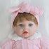 ENADOLL Lifelike Reborn Baby Doll, 16 Inch Realistic Girl with Pink Headband, Gift Set for Kids Age 3+