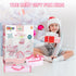 deAO Baby Doll Play Set, 6 Pcs Accessories for 12-14’’ Baby Doll with Crib, High Chair, Play Mat